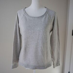 Everlane French Terry Heather Gray Crewneck Women's Pullover Sweatshirt